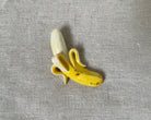 Banana handmade polymer clay brooch pin