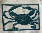 Crab block print baby onesie