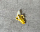 Banana handmade polymer clay brooch pin