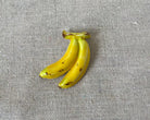 Bananas handmade polymer clay brooch pin