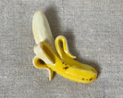 Banana handmade polymer clay brooch pin close up