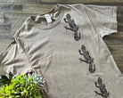 Hand printed leopard gecko block print adult t-shirt