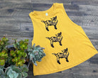 Baby goat block print shirt